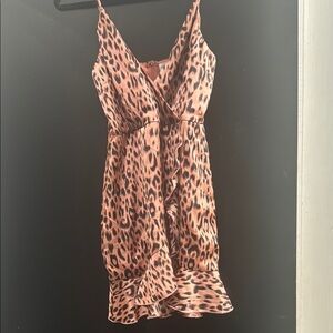 superdown Leopard Print Mini Dress